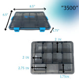 Reaction Tackle Standard Tackle Tray- Sturdy and Water Resistant with 4 Reliable Clips