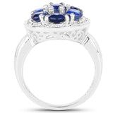 2.66 Carat Genuine Kyanite .925 Sterling Silver Ring