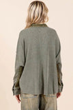 Mittoshop Mineral Washed Plaid Button Down Shacket