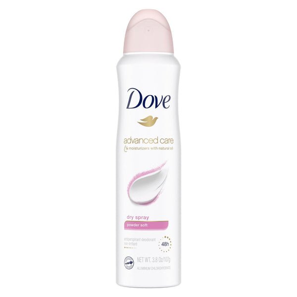 Dove Advanced Care Dry Powder Soft Spray Antiperspirant Deodorant, 3.8 oz