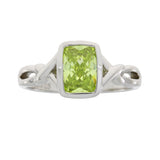 Cubic Zirconium Ring Sterling Silver