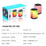 KP-550 Bluetooth Speaker With RGB Ambient Lighting Cross-Border Bestseller Low-Latency Desktop Stereo Speakers With Deep Bass