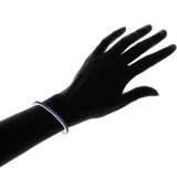 3.55 CTW Created Blue Sapphire Cord Adjustable Bracelet