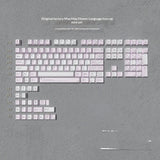 Cat Flower Language Keycaps PBT Material