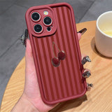 Printed Minimalist Niche Striped Phone Case