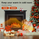 36 Inch Electric Fireplace Mantel Wooden Surround Firebox M1804