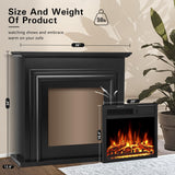 36 Inch Electric Fireplace Mantel Wooden Surround Firebox M1804