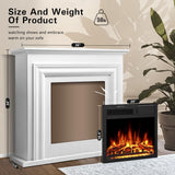 36 Inch Electric Fireplace Mantel Wooden Surround Firebox M1804