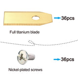 36-Pieces: Replacement Lawn Mower Blade