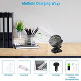 360 Degree Clip On Fan Quiet Rechargeable