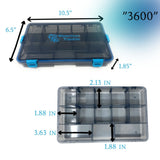 Reaction Tackle Standard Tackle Tray- Sturdy and Water Resistant with 4 Reliable Clips