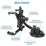 360° Car Windshield Tablet Mount