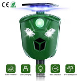 360° Electric Solar Powered Ultrasonic Repeller with Motion Sensor LED Flashing Lights