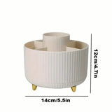 360° Rotating Makeup Organizer Holder for Brushes, Lipsticks, Skin Care & More