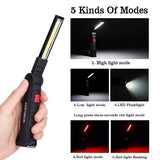 360° Rotation Inspection Lamp LED + COB Flexible Cordless Rechargeable Work Light