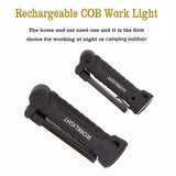 360° Rotation Inspection Lamp LED + COB Flexible Cordless Rechargeable Work Light
