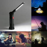 360° Rotation Inspection Lamp LED + COB Flexible Cordless Rechargeable Work Light