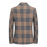 Mid-age Mens Suit Dad-style Casual Single-breasted Blazer