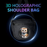 Wiilala Cross-border 3D Holographic Backpack Mobile Outdoor Advertising Display Stereoscopic Projection 3D Holographic Backpack, Supports Content Replacement Via Mobile AppSupports 5V3A Power Bank