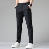 Straight-leg Mens Trousers Loose-fit And Casual