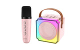 KP-K02 Best-Selling Portable Bluetooth Speaker With Wireless Karaoke Microphone Home Outdoor Use RGB Ambient Lighting In Stock