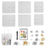 366-Pieces: Jewelry Making Silicone Earring Necklace Pendant Resin Casting Molds