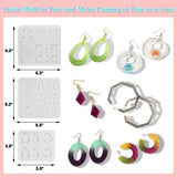 366-Pieces: Jewelry Making Silicone Earring Necklace Pendant Resin Casting Molds