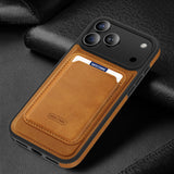 Leather Magnetic Card Holder Phone Case Compatible With The 17 Pro Max