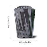 36" Large Capacity Commercial Outdoor Modern Trash Waste Garbage Bin With Top Cover (SAK62597)