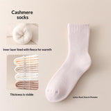 Fleece-lined Thick Sleep Maternity Socks Wool Socks