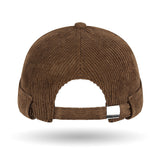 Spring Autumn And Winter Solid-Color Coarse-Woven Corduroy Bucket Hat