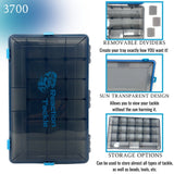 Reaction Tackle Standard Tackle Tray- Sturdy and Water Resistant with 4 Reliable Clips