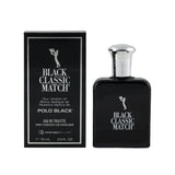 Parfums Belcam Black Classic Match Eau de Toilette, Cologne for Men, 2.5 Oz