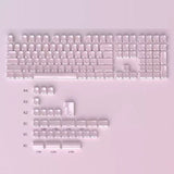 Crystal Jelly Side-engraved Keycaps For A 136-key Compact Full-size Keyboard
