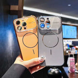 Laser-Cut Large-Window Lens Ring Magnetic Phone Case