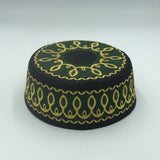 Baby Embroidered High-End Flat-Crown Round-Edge Ethnic-Style Saudi Cap