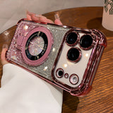 Four Corner Airbag Drop Proof Phone Case With Glitter Powder Protective Cover