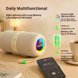 KP-873 Best-selling Wireless Bluetooth Speaker Featuring RGB Lighting A Portable Handle Long Battery Life And High Power Output Factory Stock Available