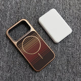 Carbon Fiber Pattern Phone Case Magnetic Charging Protective Cover