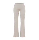 Low-rise Flared Jeans With A Turned-up Hem For A Slimming Look, Womens