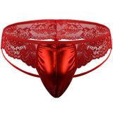 Men's Underwear Briefs Leather Lace