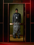 Niche V-neck Zipper Design Leather Coat For Men