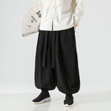 Men's Loose-fitting Harem Pants With Elastic Cuffs