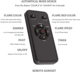 39 Inch Electric Fireplace Insert Adjuatble Flame Colors 939A