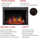 39 Inch Electric Fireplace Insert Adjuatble Flame Colors 939A