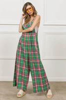 BiBi Multi Color Check Plaid Overall