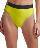 DKNY Womens Logo High-Waist Bikini Swim Bottom