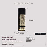 Modern Minimalist Outdoor Waterproof Crystal Wall Light