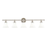 Hudson Valley Lighting 4505 Weston 5 Light 43 Wide Bathroom Vanity Light – Nicke