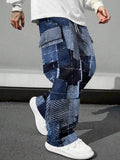 Pink Camo Cargo Pants Printed Design Trendy Casual Loose-Fit Versatile And Breathable Trousers